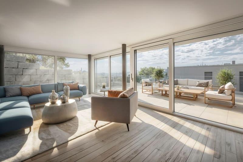 2-Etagen Terrassenhaus mit 2 Terrassen und 1 Sitzplatz (3)