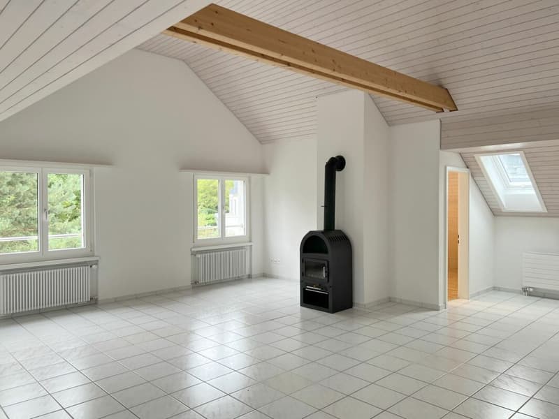 Schöne und gepflegte 4.5 Zimmer Dachwohnung mit Gartensitzplatz (1)