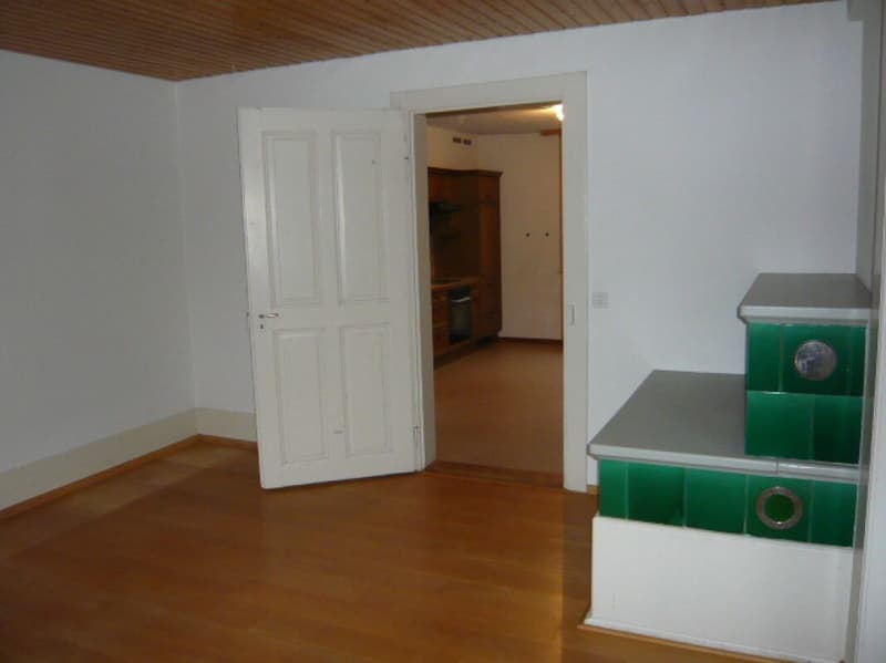 Kachelofen im Wohnzimmer