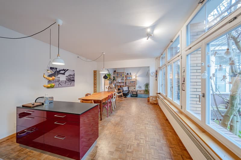 lichtdurchflutetes Loft im Erdgeschoss mit Sicht auf Innenhof (2)