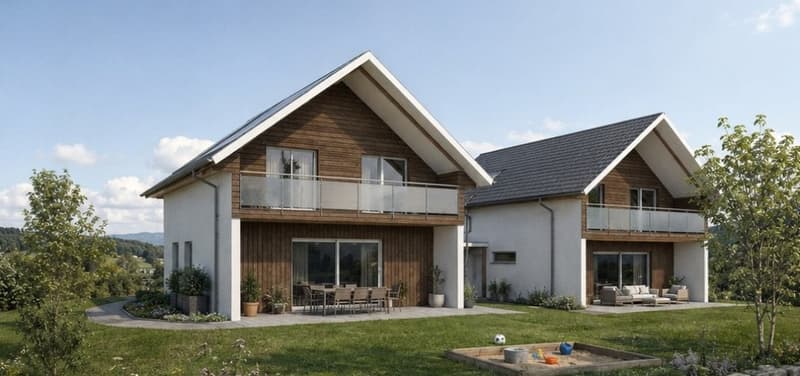 DAS SUCHEN HAT EIN ENDE. Neues, freistehendes 5 ½ -Zimmer-Einfamilienhaus (1)