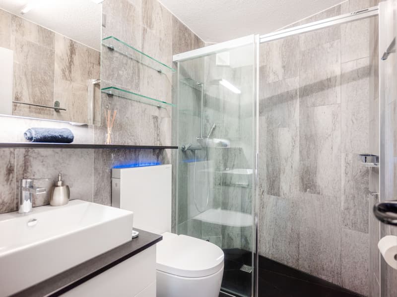 Dusche im Erdgeschoss