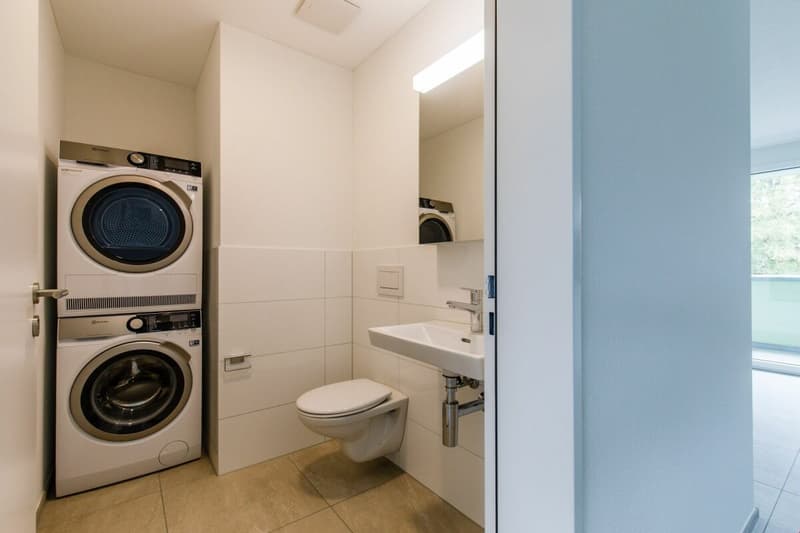 Separates WC mit Waschmaschine Tumbler (Wohnung 1. OG)