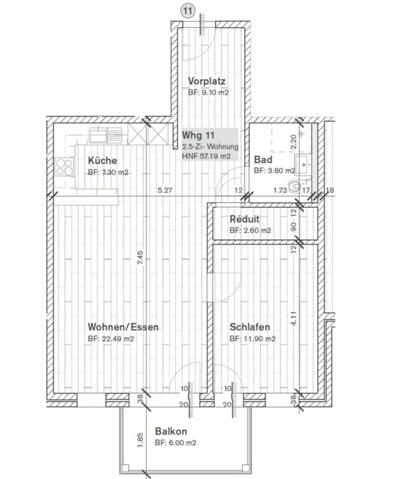 Altersgerechte 2 1/2-Zimmer für Personen ab 60 Jahre (9)