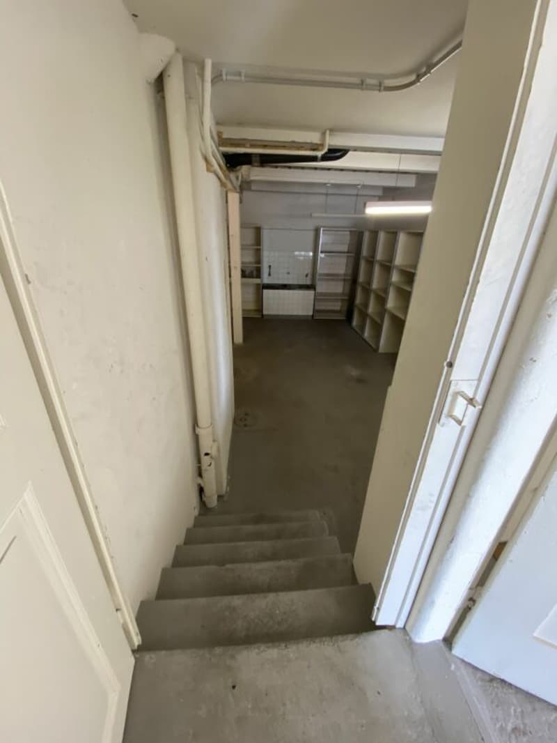 Treppe zur Werkstatt