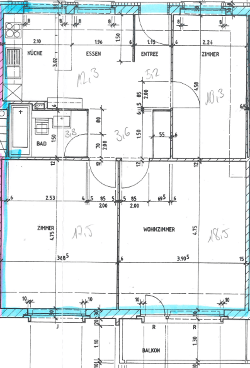 Helle 3.5-Zimmerwohnung an ruhiger Lage in Frick zu vermieten (8)