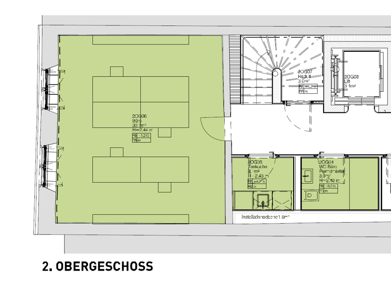 Grundriss Büro