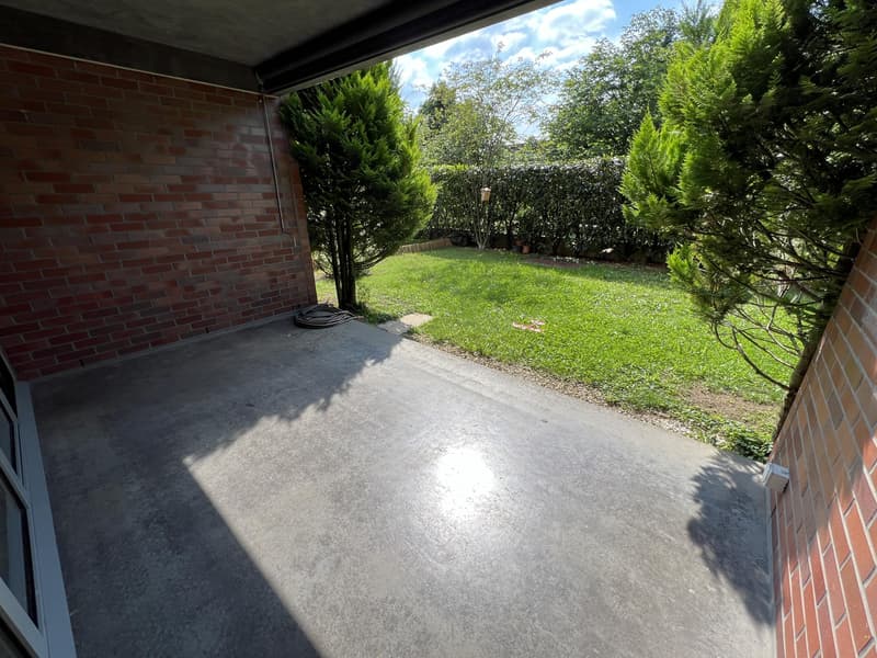 Sitzplatz / Terrasse (Beispielfoto aus baugleicher Wohnung im Haus Nr. 1; Abweichungen sind möglich)