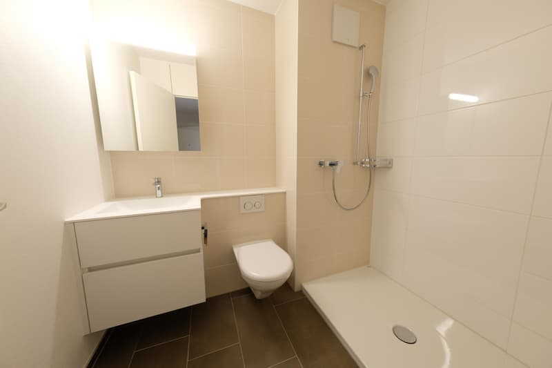 Dusche mit WC