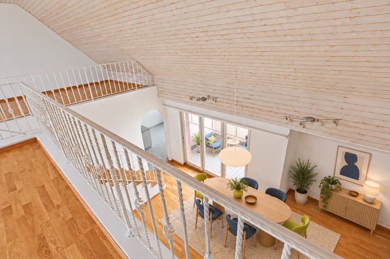 Galerie (Die abgebildeten Möbel wurden mithilfe von KI ergänzt und dienen ausschliesslich der Veranschaulichung der Räume; die Wohnung wird unmöbliert vermietet)