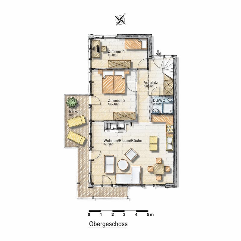 Naturnahe Maisonette-Wohnung in Kirchlindach. (14)