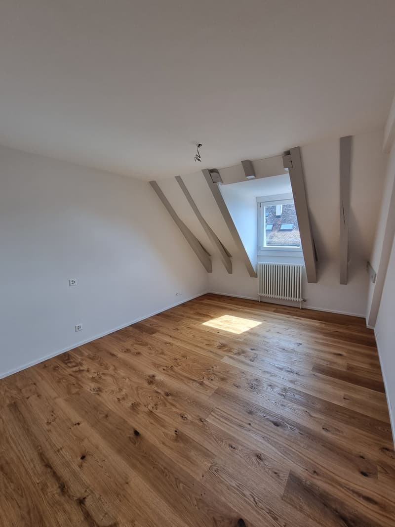 Sehr helle, sonnige 2 Zi. Single Wohnung im Dachgeschoss (6)