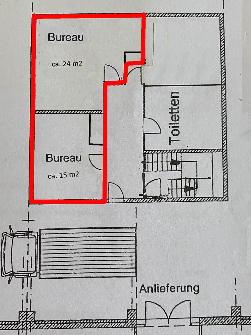 Grundriss Büros