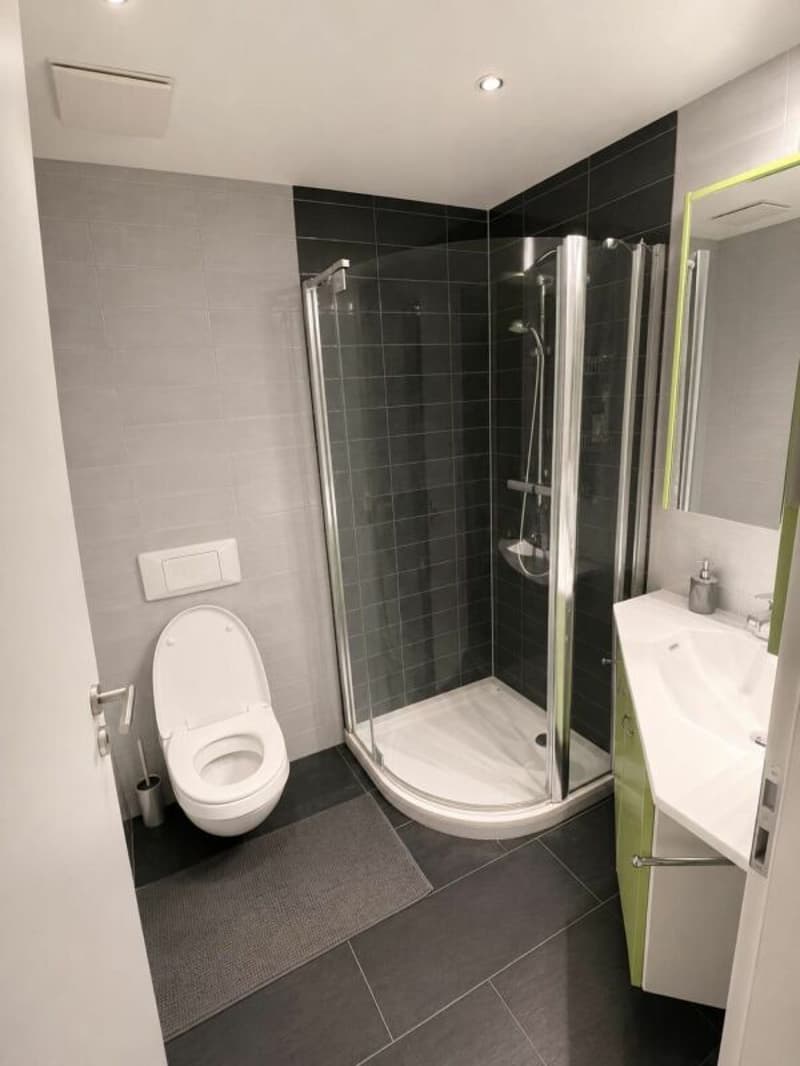 Dusche mit WC