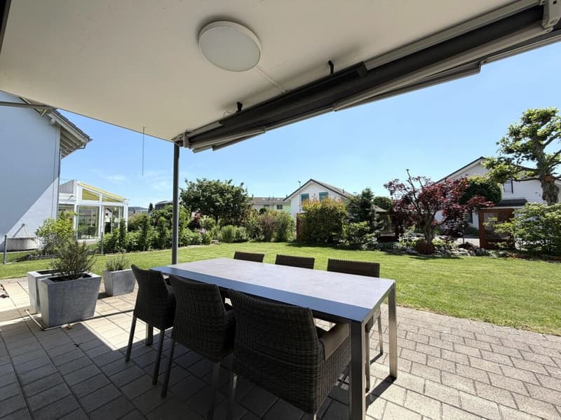 Gedeckter Sitzplatz