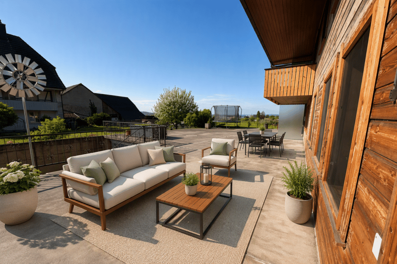 Terrasse virtuell bearbeitet