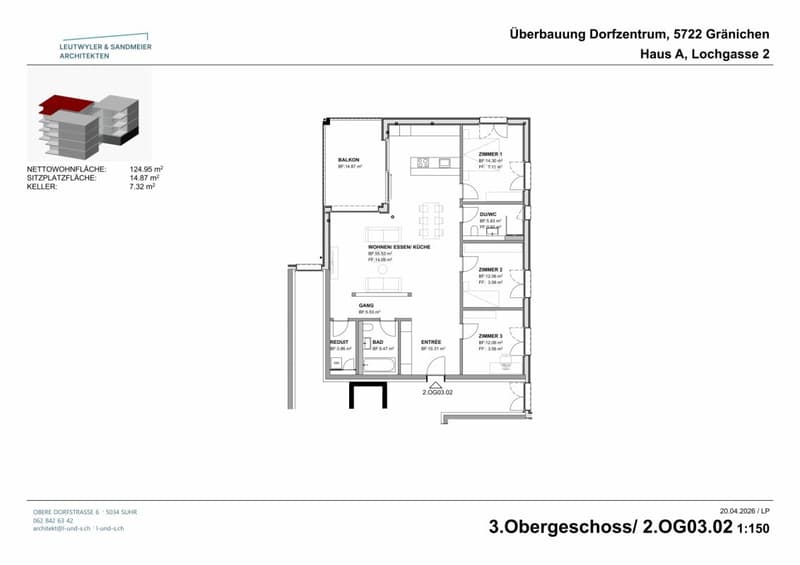 Haus A 3. OG 4 1/2 Zimmer