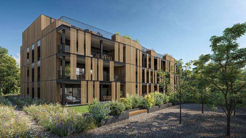 einzigartige 3.5 Zimmer Neubau-Gartenwohnungen mit hohem Qualitäts- und Ausbaustandart und eigenem Gartenanteil (1)