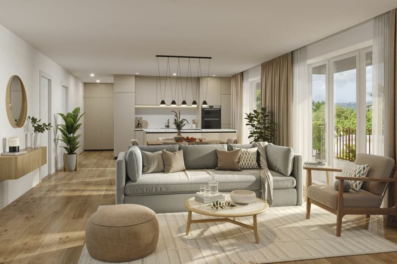 Stilvolle 3.5-Zimmer-Wohnung mit 20m² Balkon in ruhiger Lage (2)