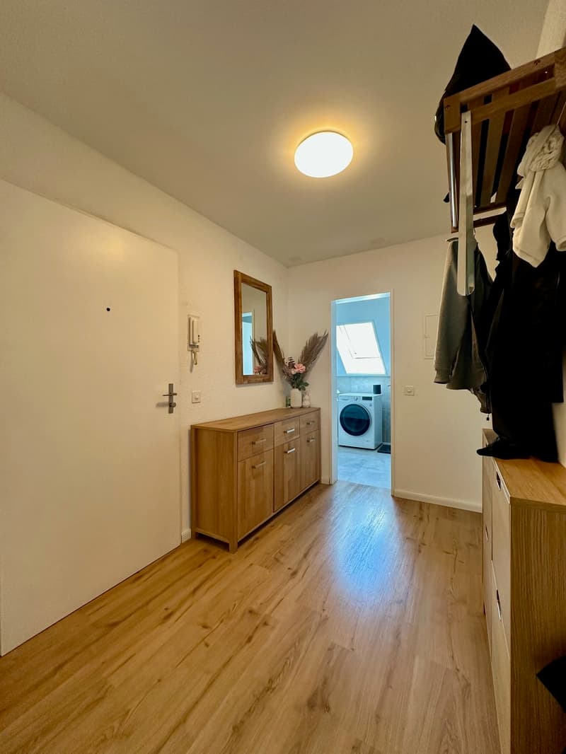 Modernisierte 3.5-Zimmerdachwohnung mit verglaster Terrasse und Garage (2)