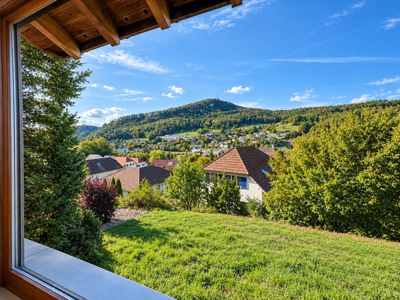 Freistehendes Einfamilienhaus mit Umschwung und Weitsicht (1)