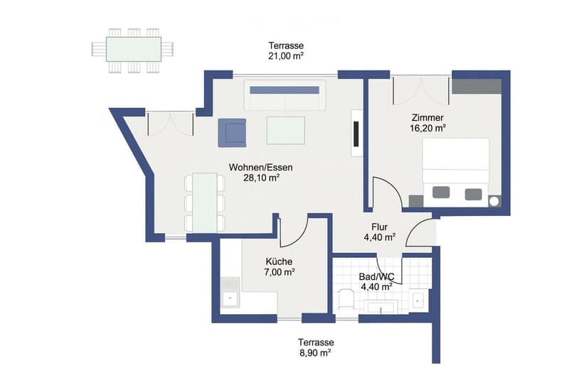Exclusive Attikawohnung mit zwei Terrassen und Loft-Potenzial, in Toplage nahe Flughafen (9)