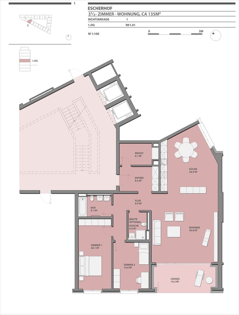 Helle 3.5-Zimmer-Wohnung mit Balkon und Garage in Wallisellen (7)