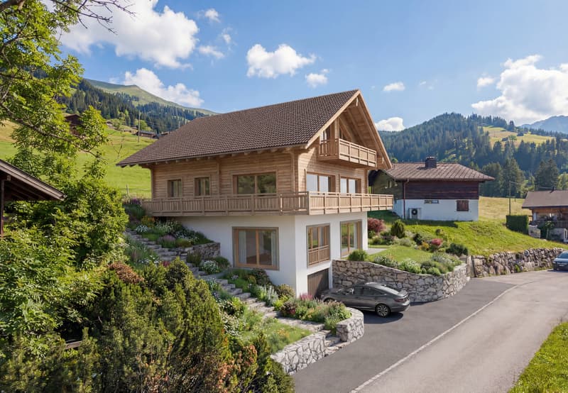POSIZIONE SOLARE SUL LENK - Terreno edificabile di 747 m² con una vista da sogno sulle montagne (2)