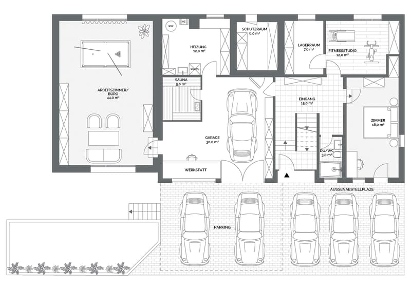 PENSARE IN GRANDE - CASA INDIPENDENTE DI 7,5 STANZE BEN TENUTA (11)