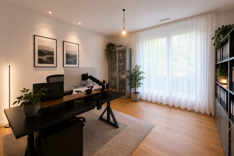 ELEGANTE APPARTAMENTO DI 4,5 LOCALI CON GIARDINO E GRANDE TERRAZZA (5)