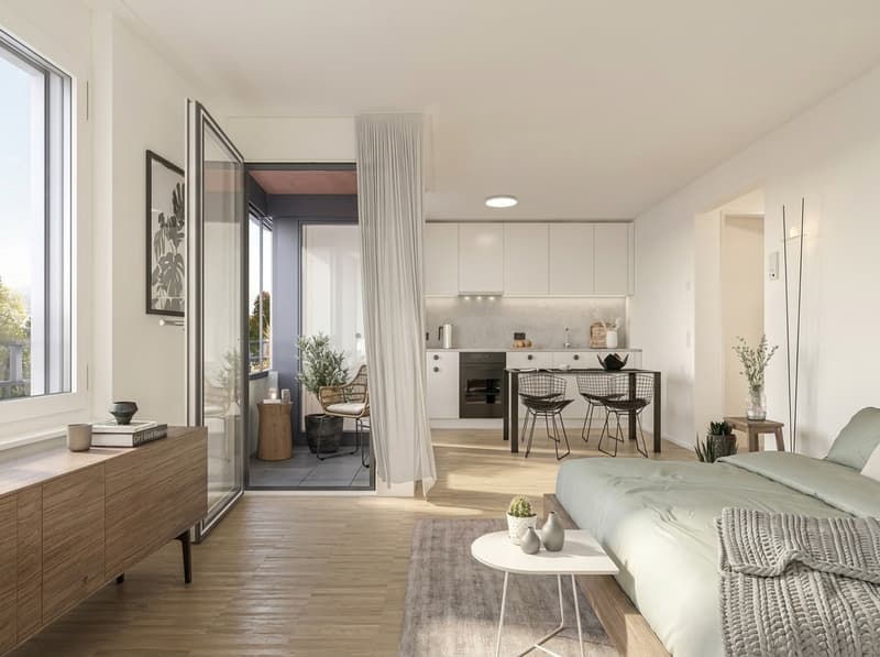 Moderne 1.5 Zimmer Neubauwohnung in Erlenbach ZH (1)