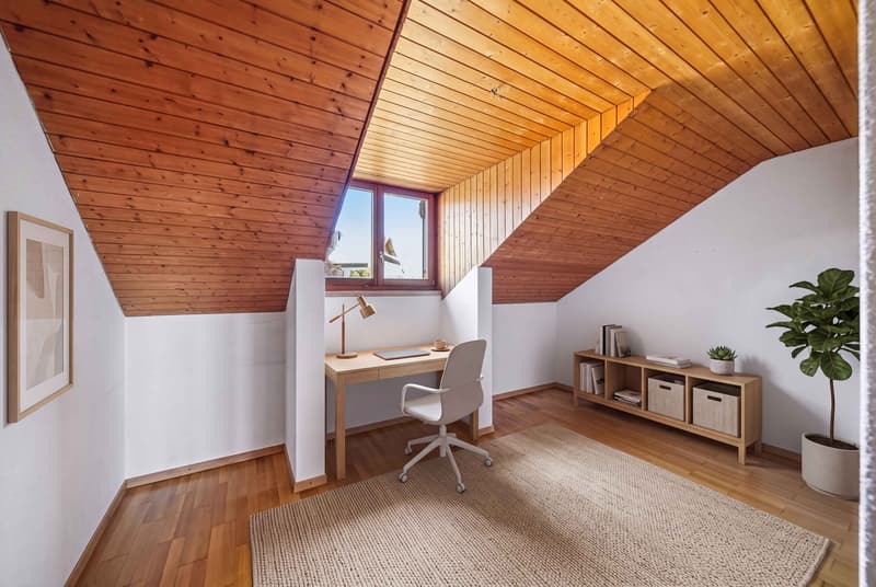 WOHNCHARME MIT WEITBLICK - 4.5 ZIMMER DACHWOHNUNG IN OBERWIL-LIELI (4)