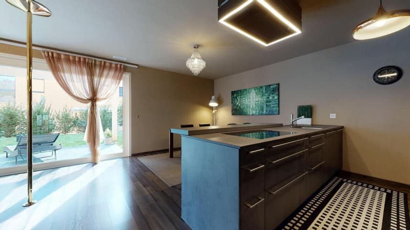 stilsichere 4.5-Zimmer-Gartenwohnung mit Einstellhallen- und Aussenabstellplatz (5)