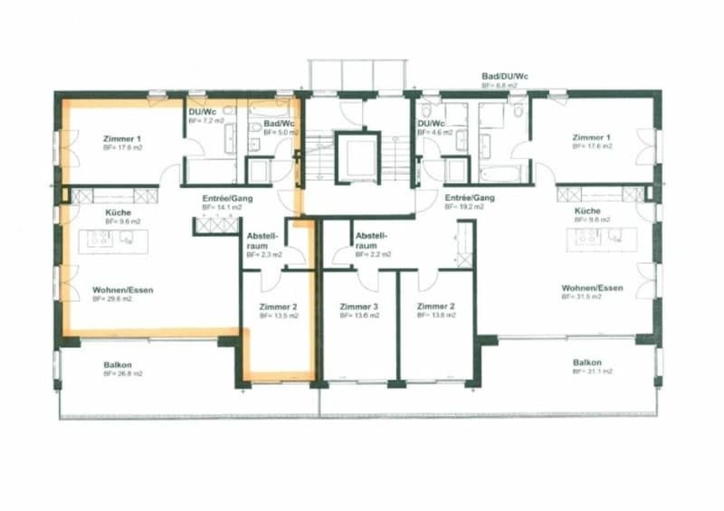 Wohnungsgrundriss