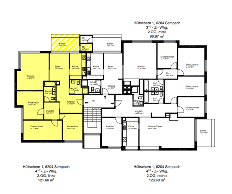 4.5‑Zimmer‑Wohnung mit122 m², bezugsbereit, lichtdurchflutet, naturnah (13)