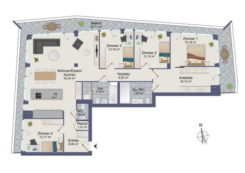 RESERVIERT: Über den Wolken: Exklusive 5.5-Zimmerwohnung im 31. Stock mit Panoramablick (13)