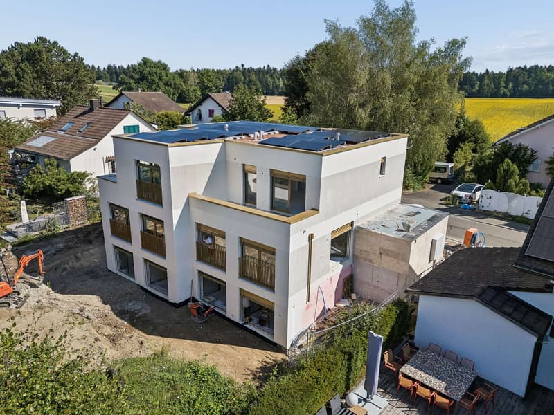 Aktueller Baufortschritt, Gartenansicht