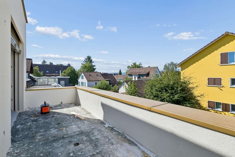 Aktueller Baufortschritt, Terrasse