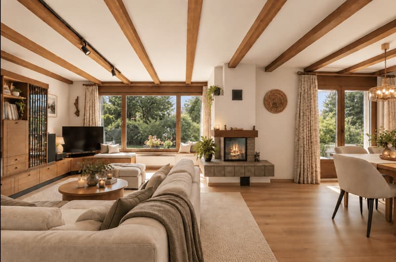 Wohnbereich, Renovationsbeispiel