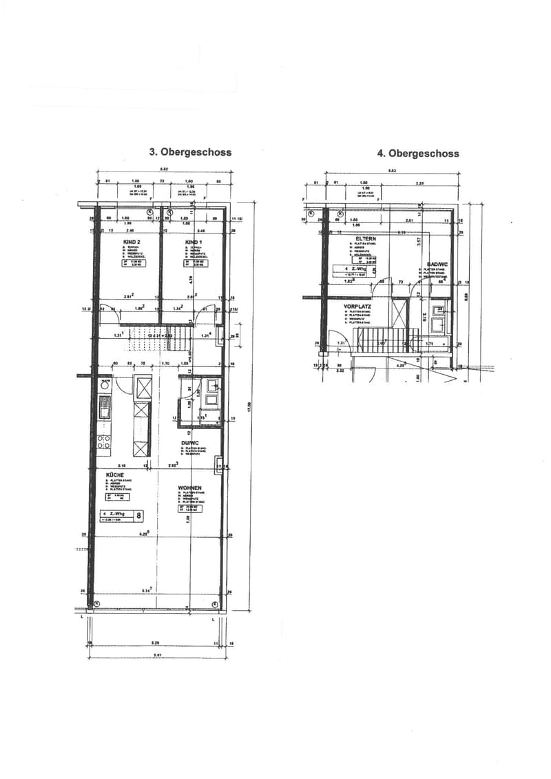 Grundriss des Wohnungstypes