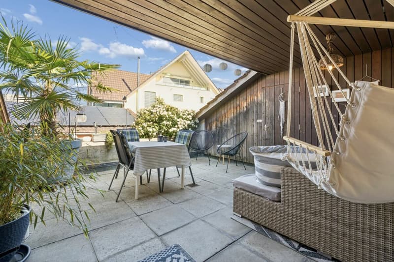 Gedeckter Balkon