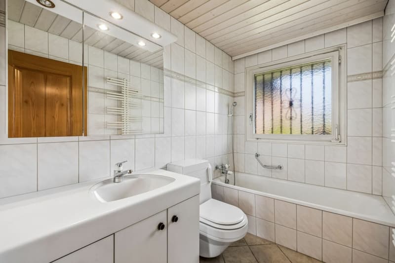 Naszelle mit Badewanne