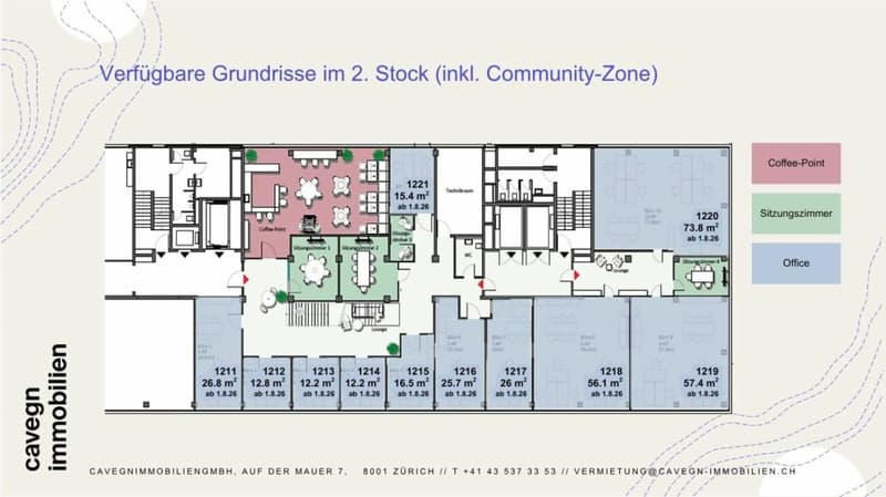 Work smart in Regensdorf - moderne Büroflächen inkl. Community-Zone (4)