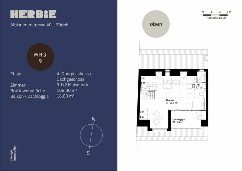 Urban & naturnah: Maisonette-Wohnen in Wiedikon - HERBIE (13)