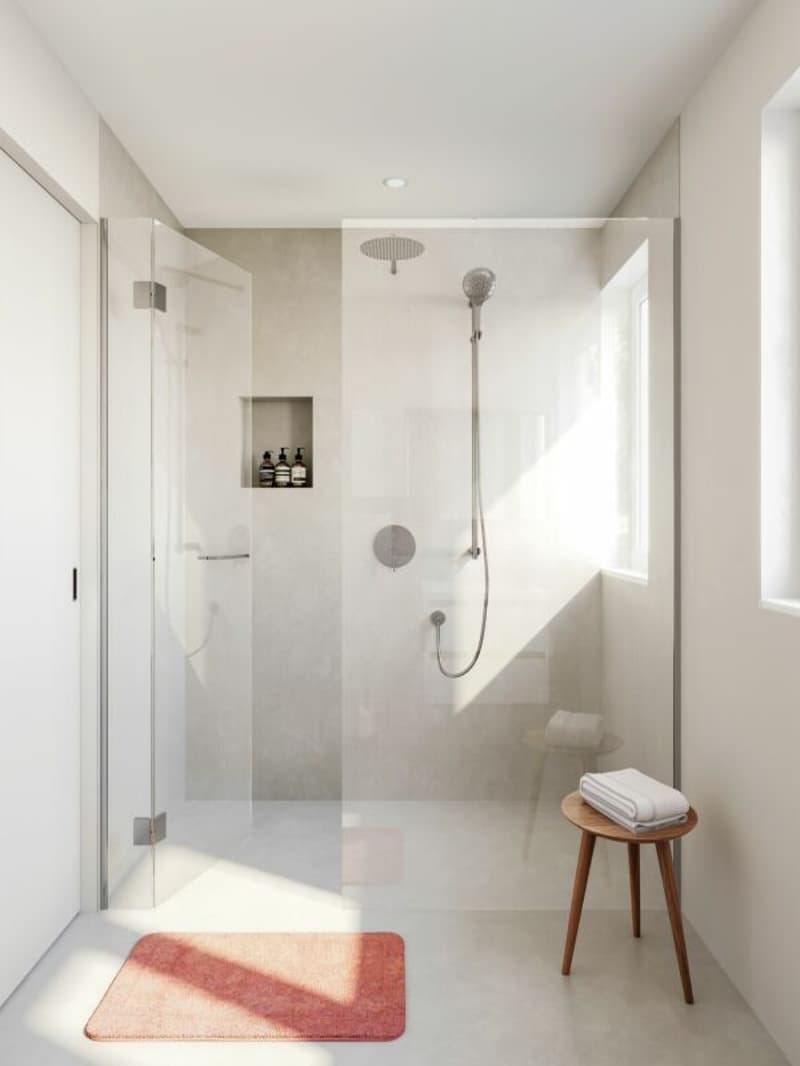 Dusche mit Tageslicht