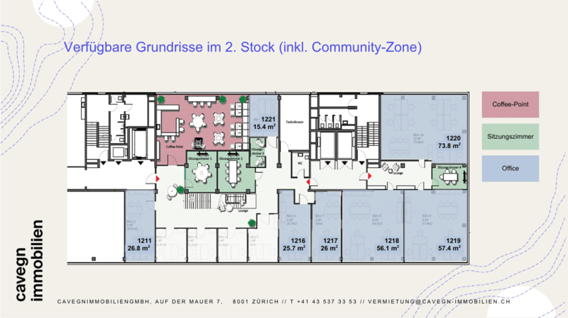 Moderne, sofort bezugsbereite Büroflächen inkl. Community-Zone (11)