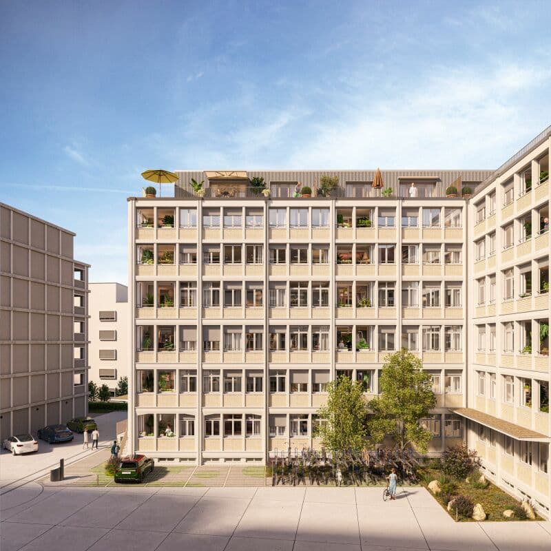Erstvermietung: Wohnen mit beeindruckender Raumhöhe und privater Stadtoase (6)