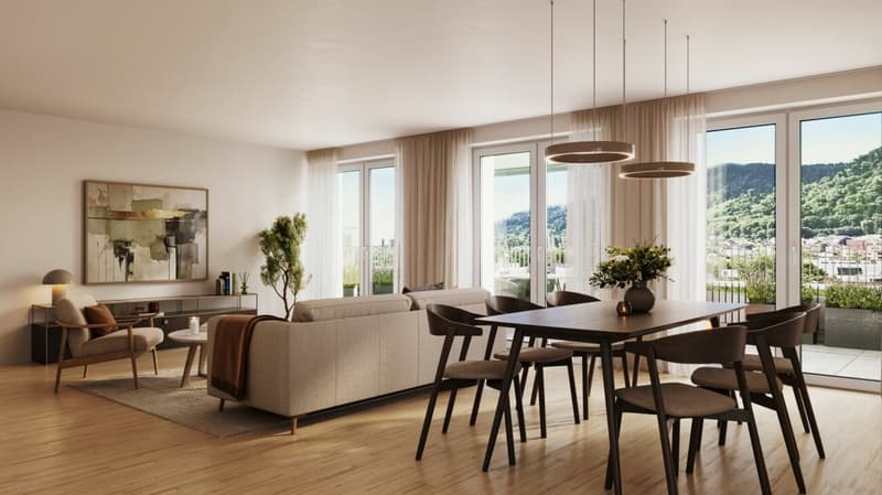Erstvermietung: Herrliche Terrassenwohnung mit Blick auf den Uetliberg (2)