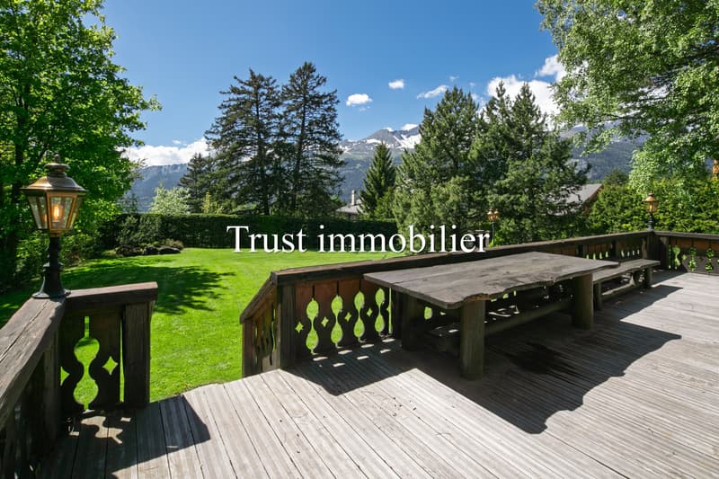 6044. Magnifique chalet de luxe à vendre à Crans-Montana (2)