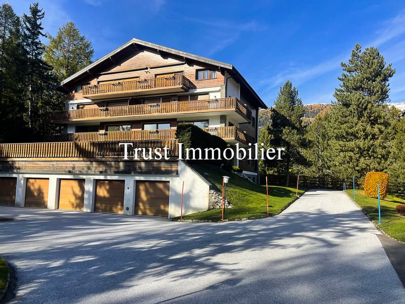 4017. Appartement traversant de standing, proche centre Crans (2)